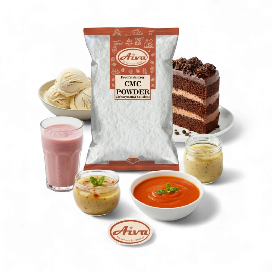 Aiva CMC Powder - Carboxymethyl Cellulose Food Grade Thickener & Stabilizer