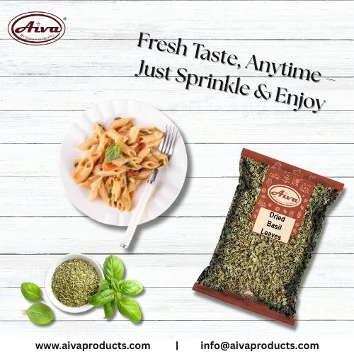 Aiva Dried Basil Leaves | Hoas De Albahaca | Fresh Flavor