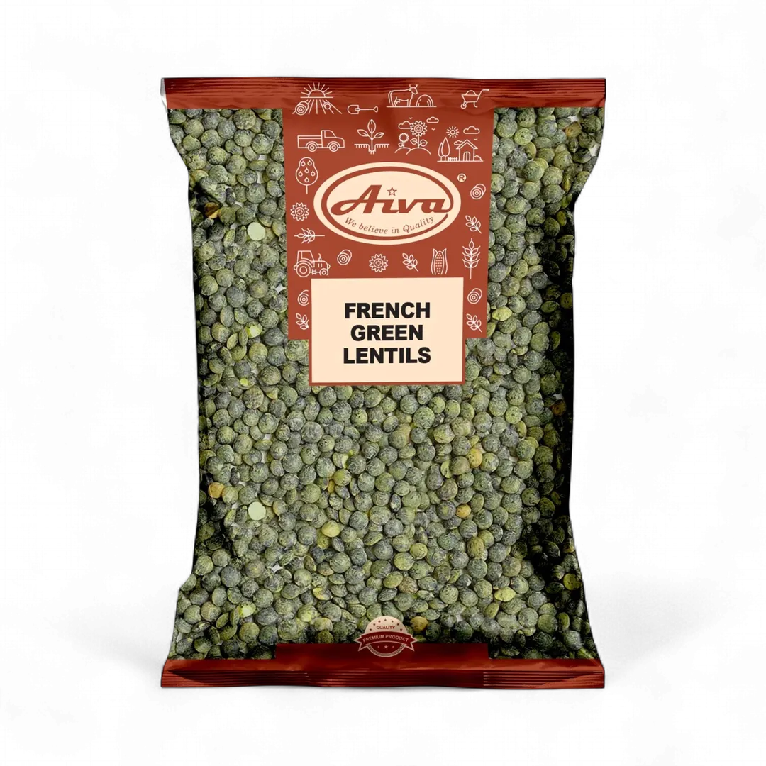 Aiva French Green Lentils (Lentilles Vertes) – Premium Quality, Firm Texture, Packed in USA