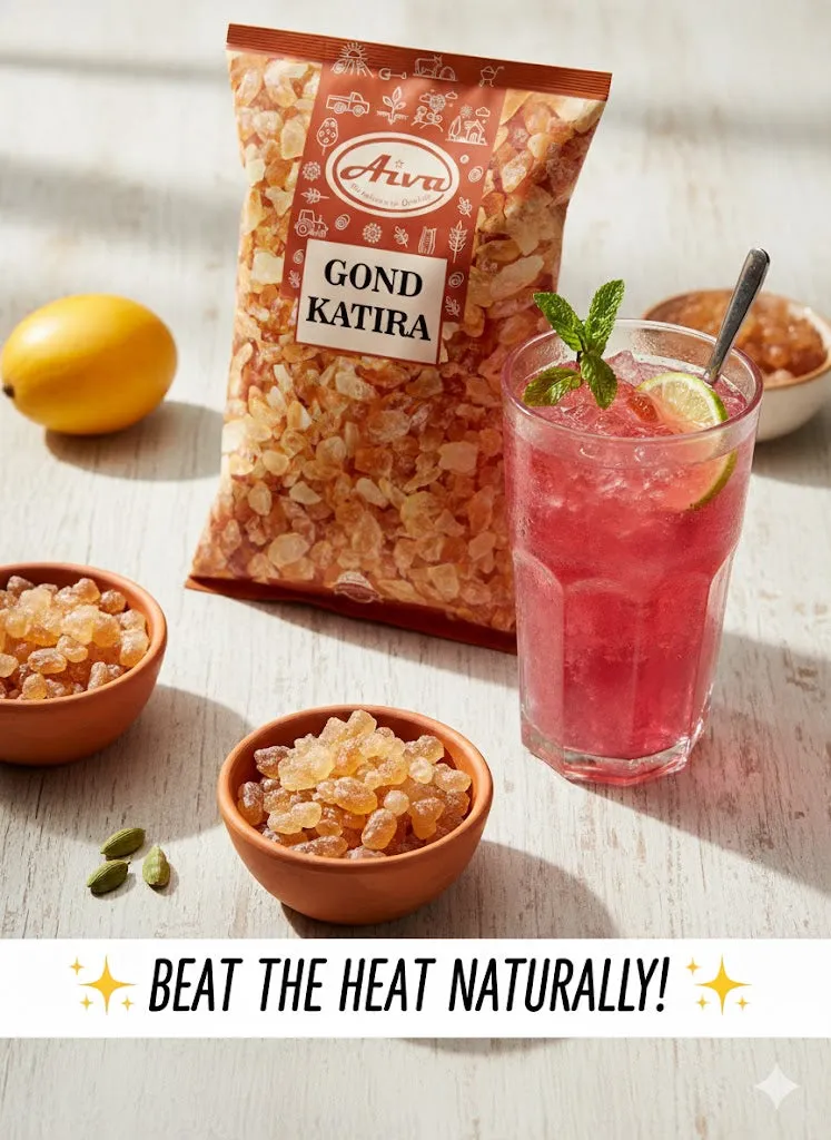 Aiva Gond Katira | Gond- Edible Gum | Tragacanth Gum | Natural