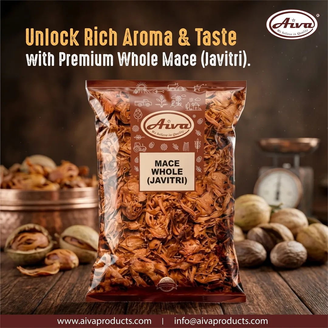 Aiva Mace Whole Javitri | Whole Mace Spice | Dried Nutmeg Flower | Aromatic Cooking Spice | Whole Spice Ingredient