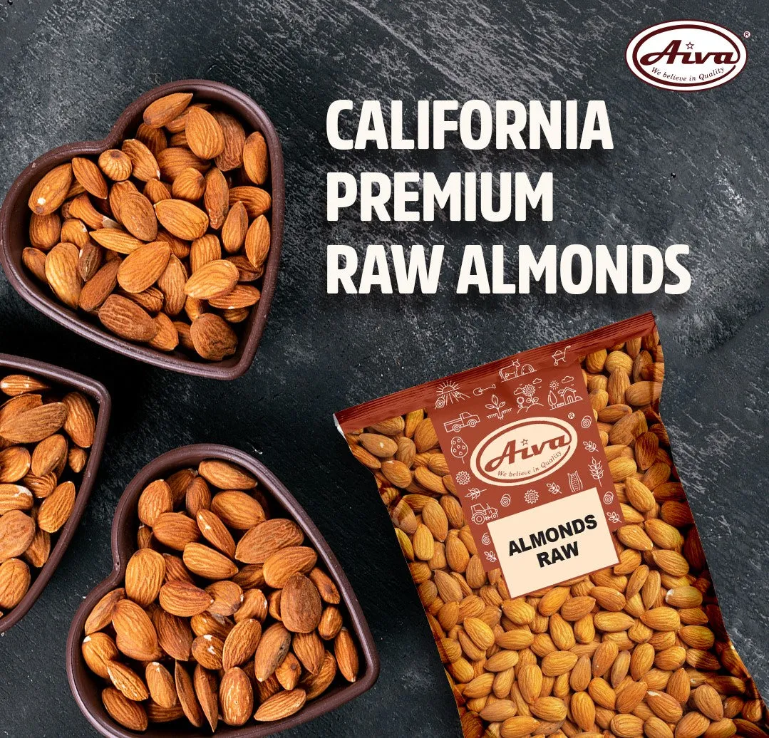 AIVA Natural Whole Raw Almonds | Grown in the USA