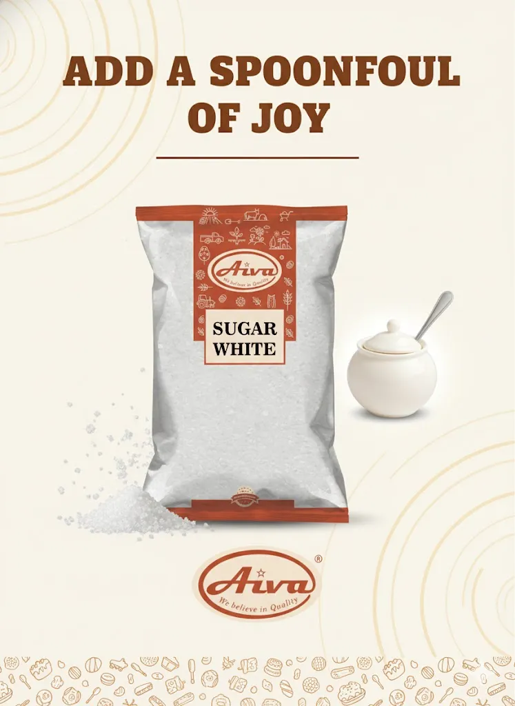 Aiva Sugar White – Premium Granulated White Sugar for Baking, Cooking & Beverages
