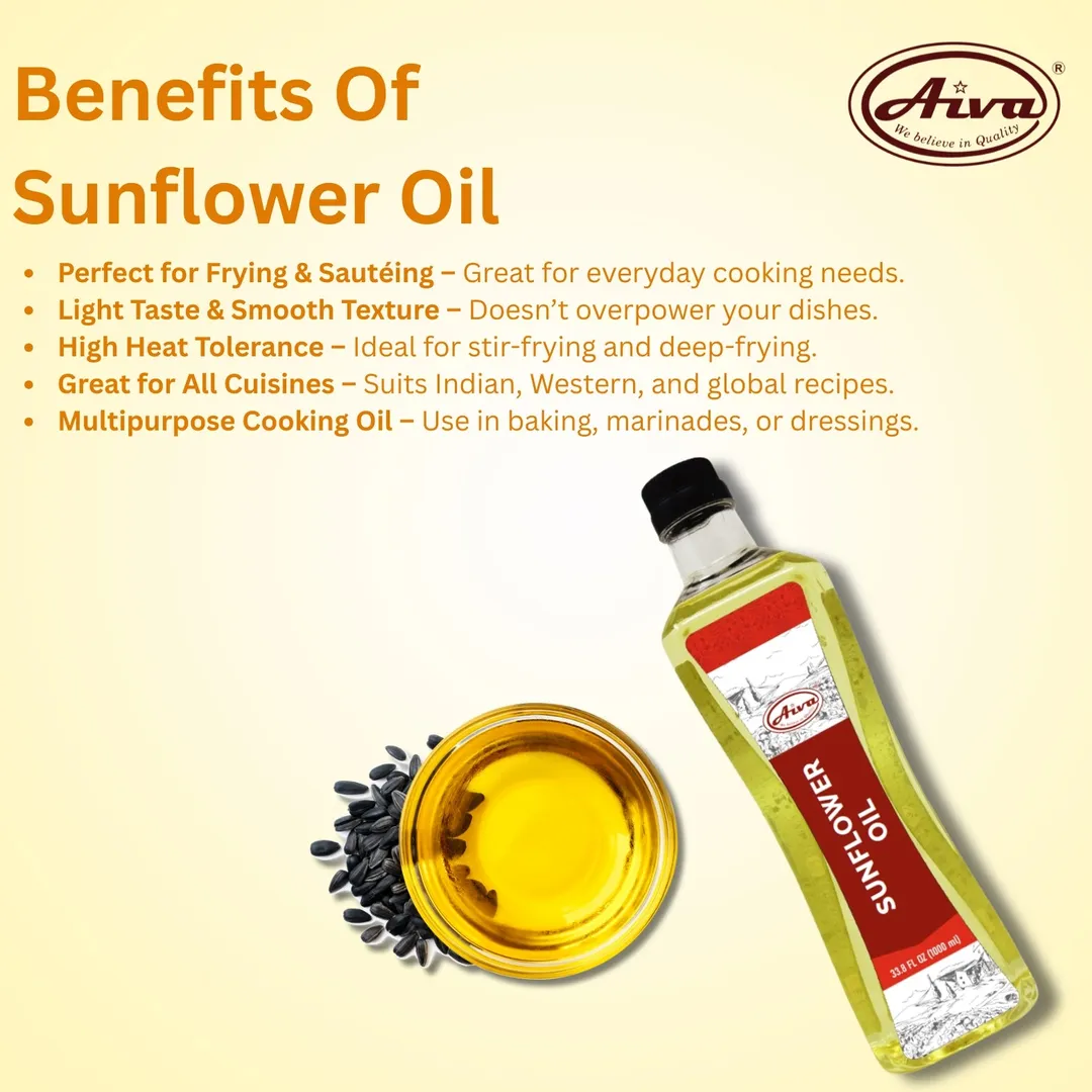 Aiva Sunflower Oil – Unrefined Cooking Oil