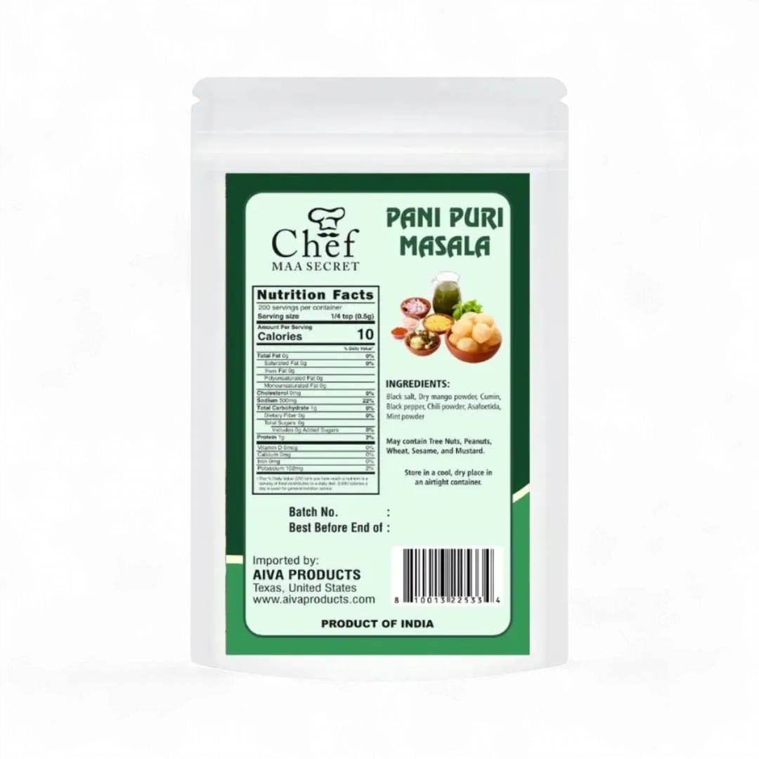 Chef PANI PURI MASALA