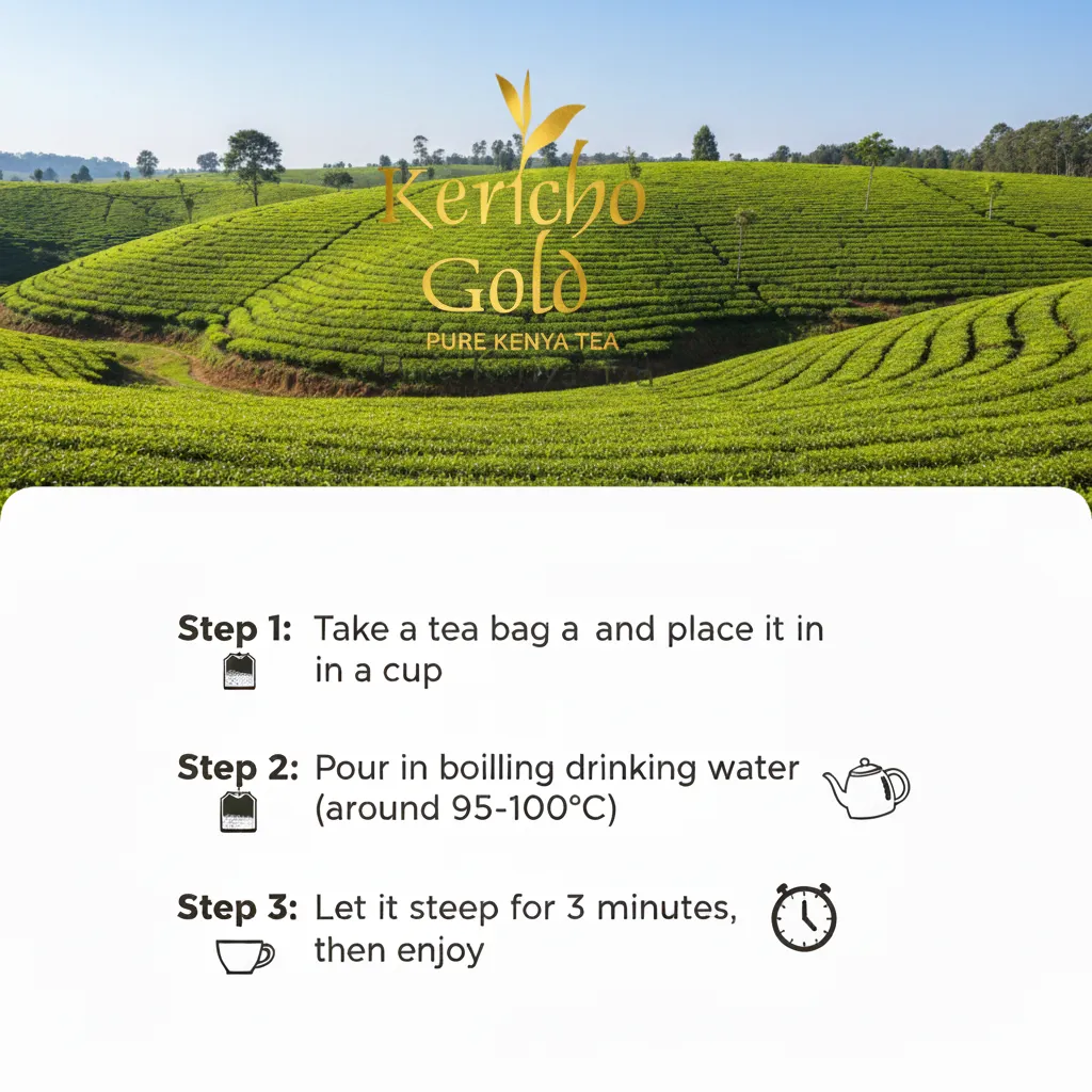 Kericho English Breakfast Black Tea Individually Wrapped Bags, 1000 tea bags for Food Service