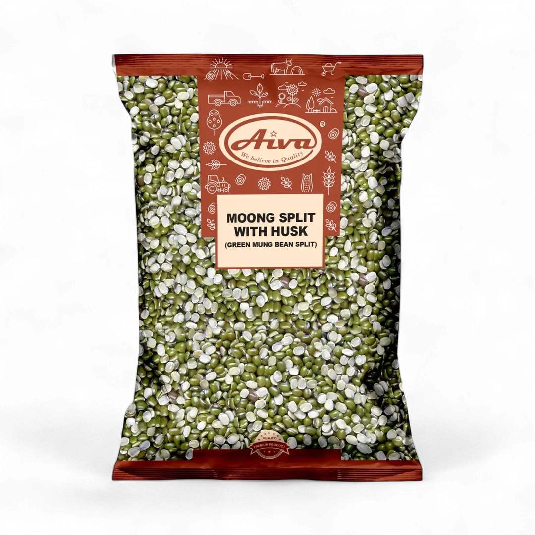 Moong Split With Husk (Green Mung Bean Split)