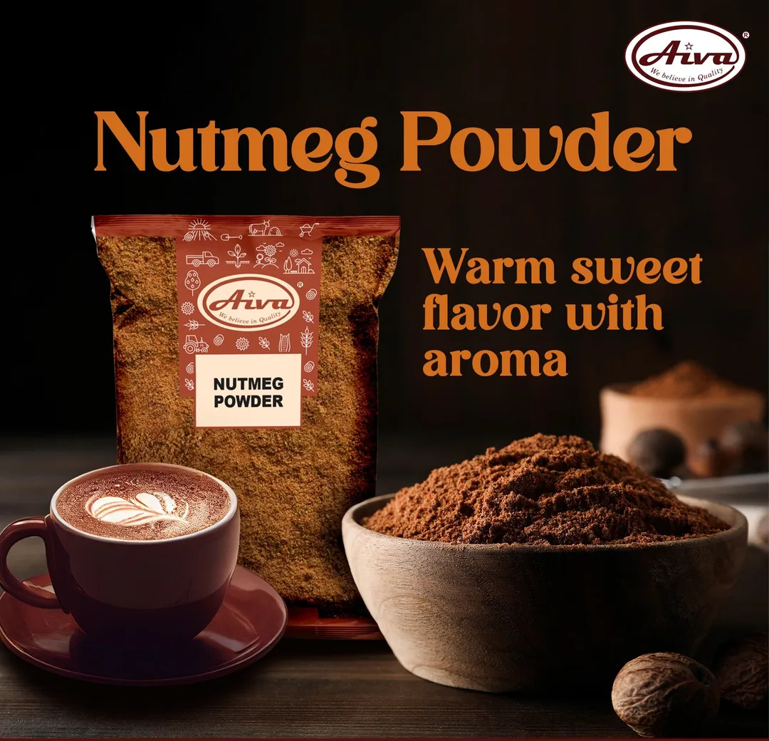 Nutmeg Powder – Ground Nutmeg Spice, Aromatic Baking Spice, Warm Flavor for Baking, Desserts, Coffee, Oatmeal & Cooking