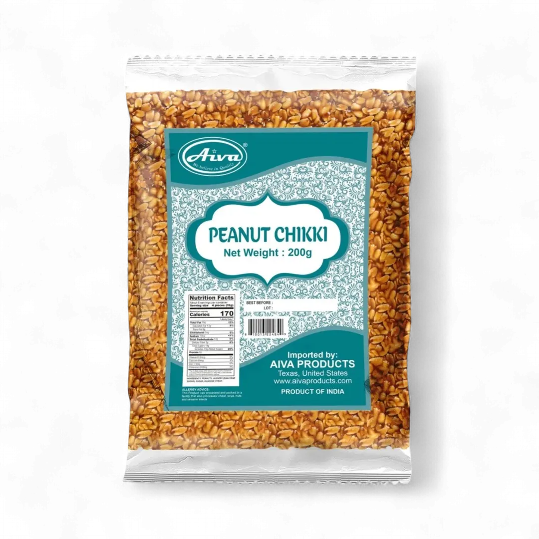 Peanut Chikki (Sing Chikki / Peanut Bar / Peanut Brittle/ Chikki) | Natural