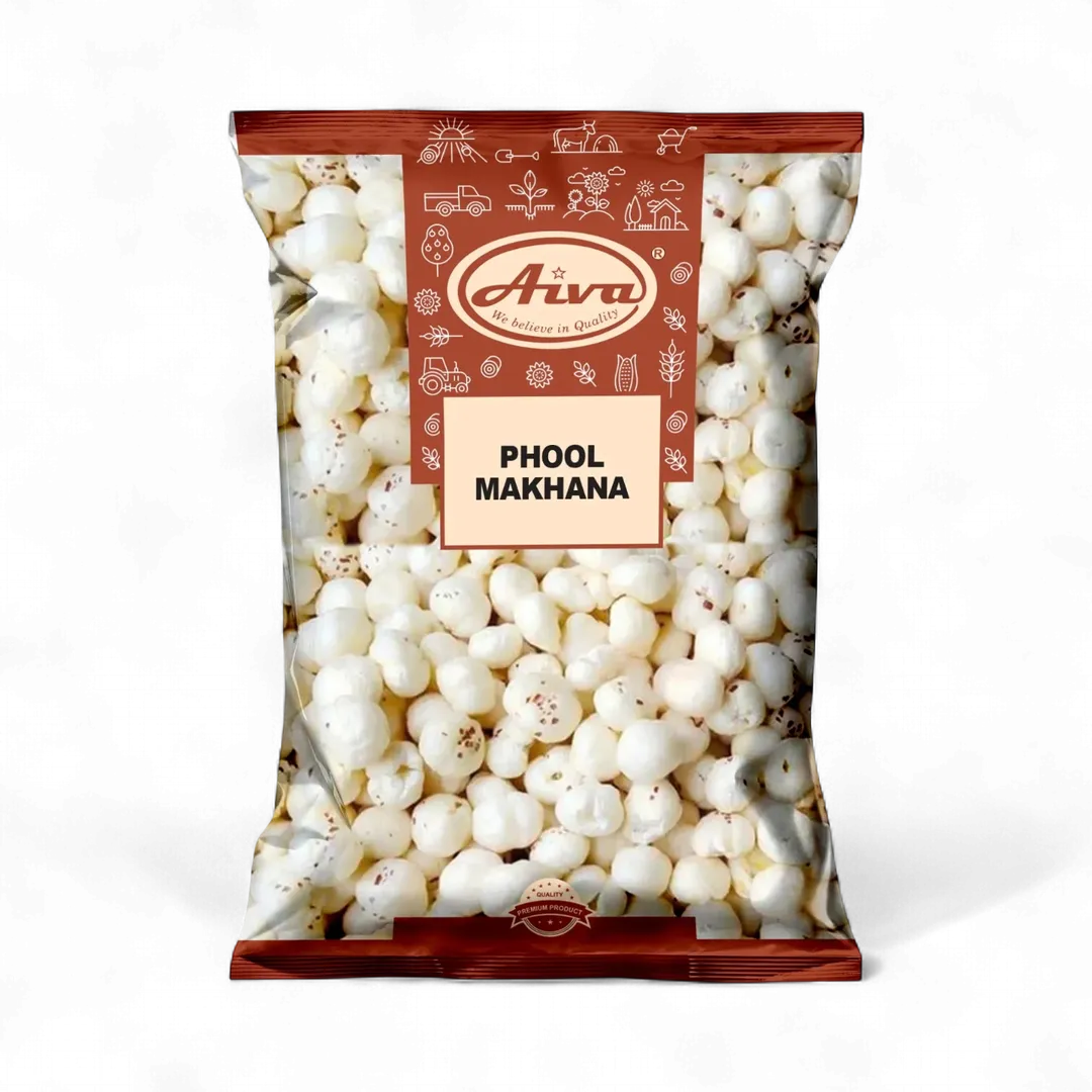 Phool Makhana Big Jumbo Size (Fox Nut / Popped Lotus Root Seed /  Plain Raw Uncooked