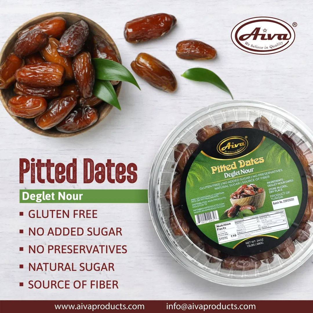 Tunisian Deglet Nour Pitted Dates