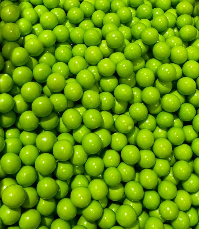 Beemax Chocolate Candy Ball Shape Green Crispy Shell