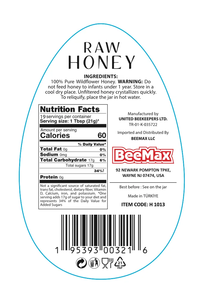 Beemax Honey 14oz Squeeze Bottle Design#3