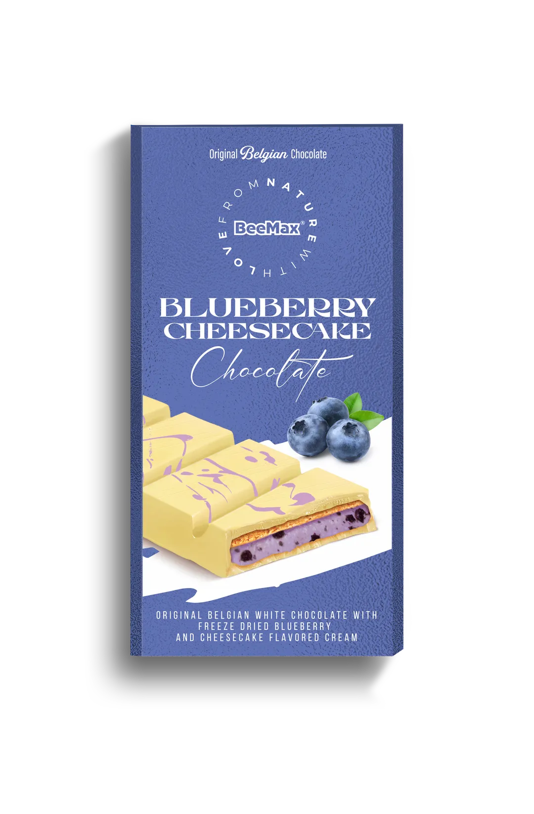 Beemax White Choc.& Blueberry Cheesecake Cream Bar 7oz