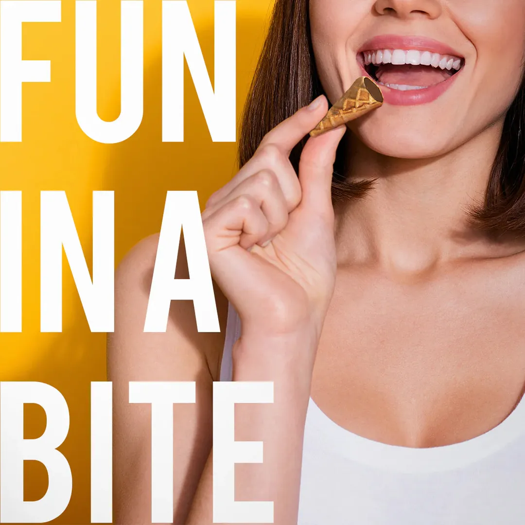 Tiny Bites Mini Waffle Cones Filled with Hazelnut 4.24oz