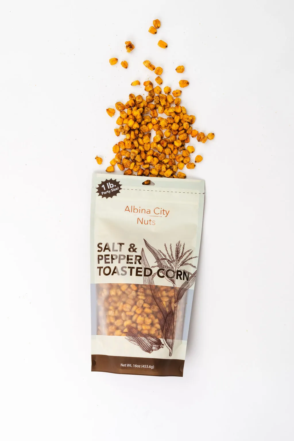Salt & Pepper Toasted Corn (1lb) Original Soft-Crunch Snack