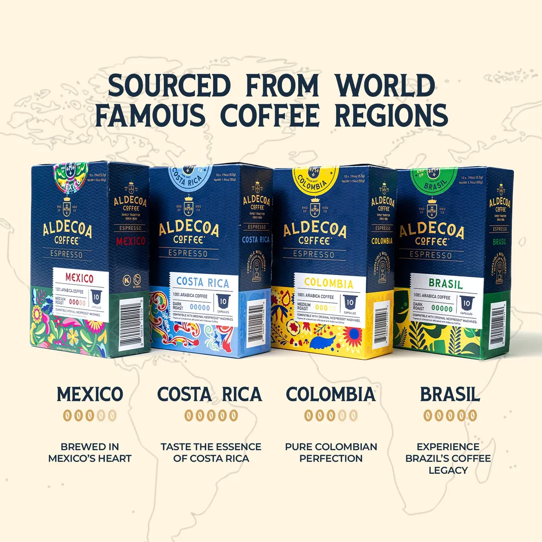 Brasil Single Serve Espresso Pods, 6-Pack, 60 Count