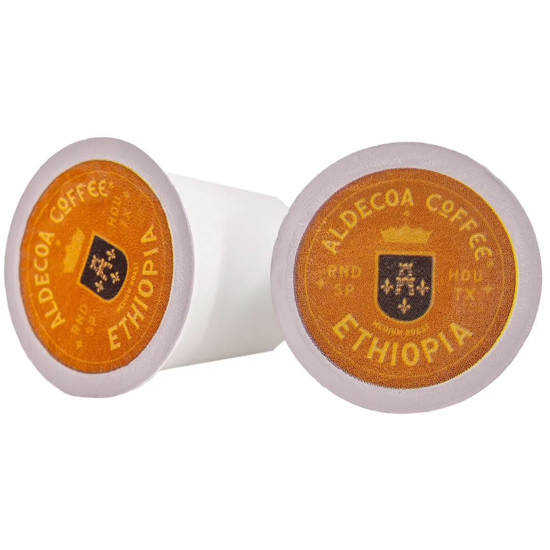 Ethiopia Single Serve Coffee Cups, 12-Count Box — Case of 6 (72 cups)