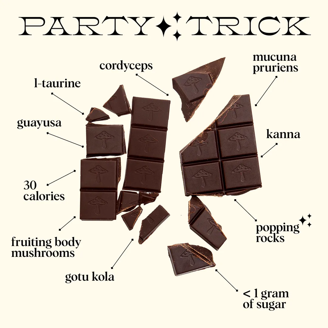 Party Trick — mushroom chocolate supplement for mood 