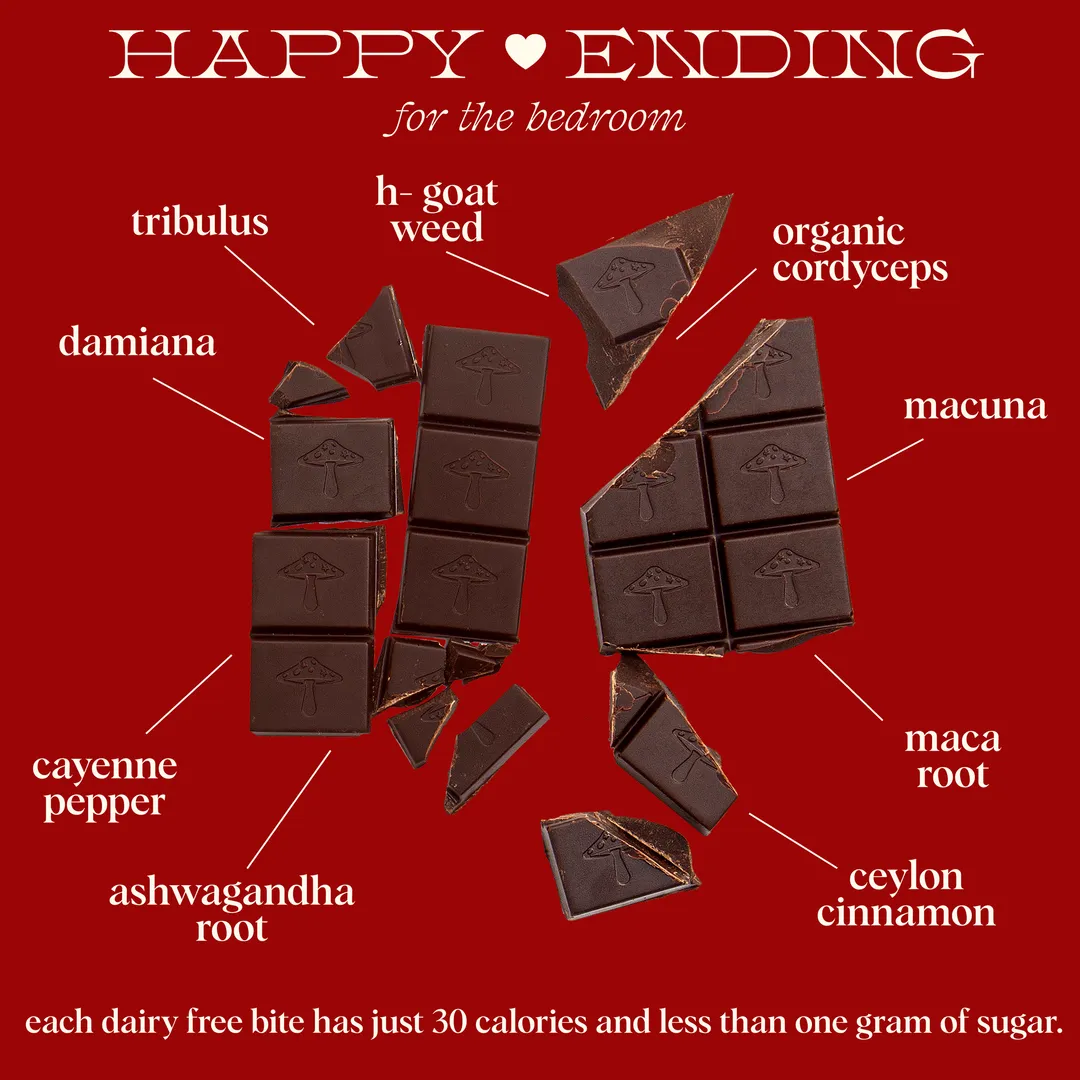 Happy Ending – Mushroom Chocolates