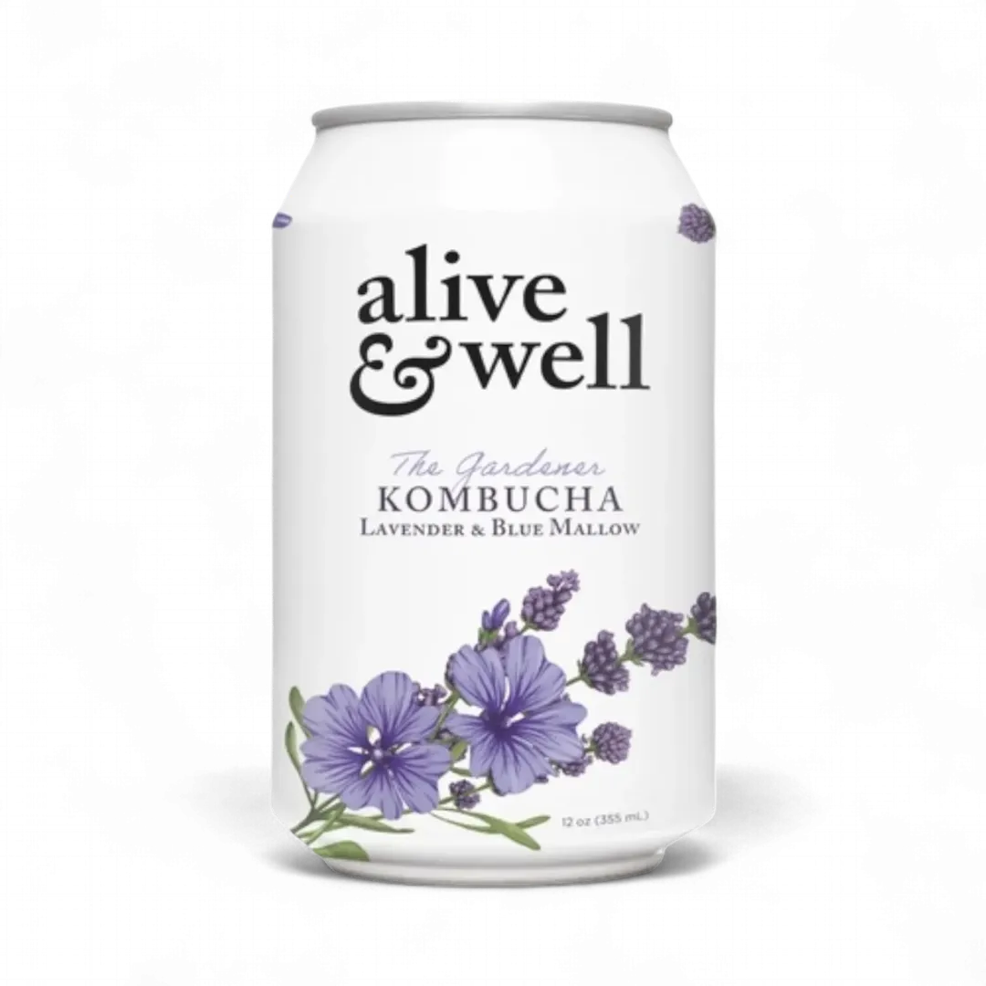 Lavender & Blue Mallow Kombucha Organic - 6pk