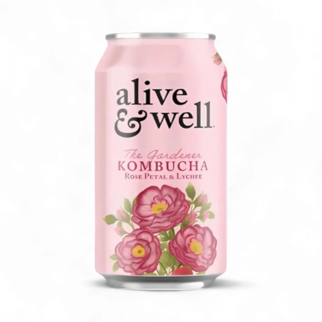 Rose Petal & Lychee Kombucha Organic - 6pk