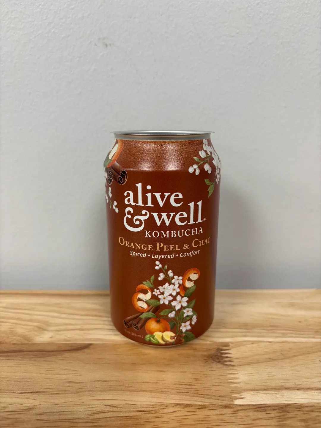 Orange Peel & Chai Seasonal Kombucha - 6pk