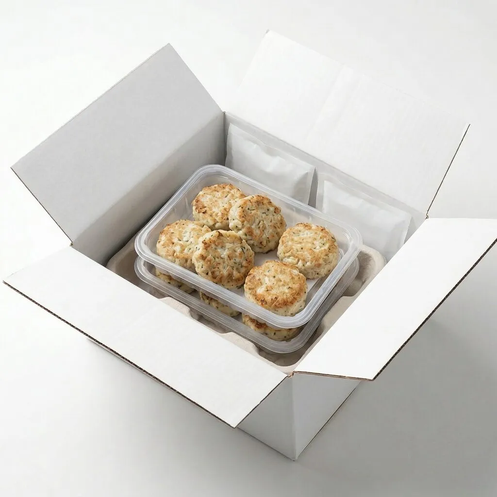 Crab Cakes, cooked 3.5 oz, 6 Pack Tray / 6 per / 1 case