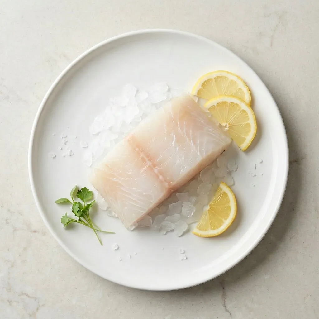 Halibut Fillet, Alaska, 2 x 8 Oz, 1 Lb Tray / 5 per / 1 case