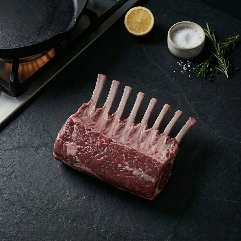 Lamb, 8 Bone Rack, Austrailian, 1.5 Lbs / 5 per / 1 case