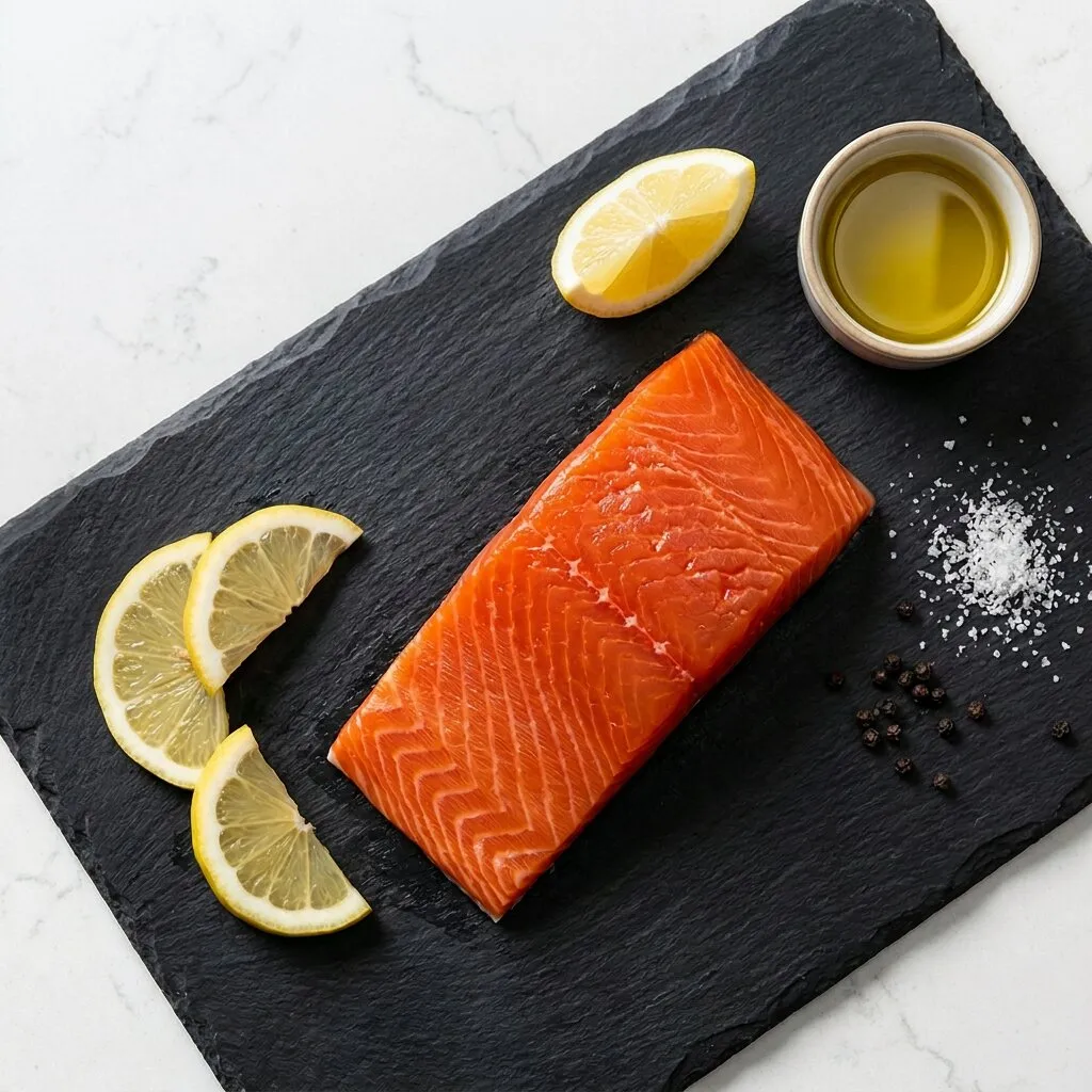 Salmon, Sockeye, Fillet, Wild Caught, Alaska, 8 Oz, 1 Lb Tray / 10 per / 1 case