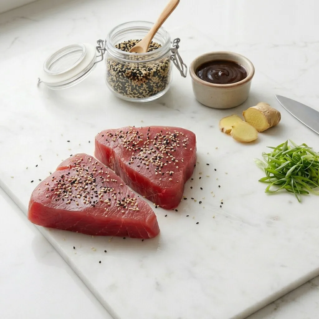 Tuna Loin, Yellowfin, Center Cut, 1lb Tray / 15 per / 1 case