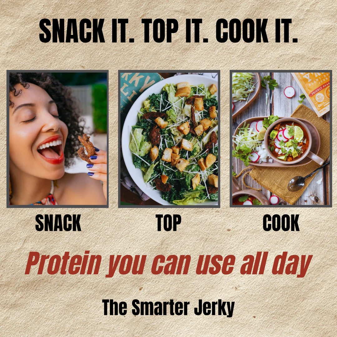 All Y’alls Foods – Prickly Pear Chipotle Plant Protein Jerky 6-PACK (2.69 oz)- Retail Boxed