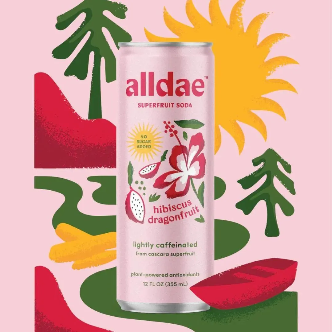 Hibiscus Dragonfruit Superfruit Soda