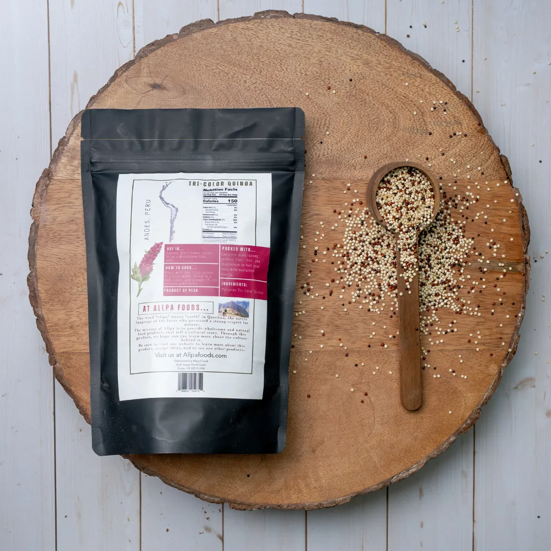 Allpa Organic Peruvian Tri-Color Quinoa 16oz