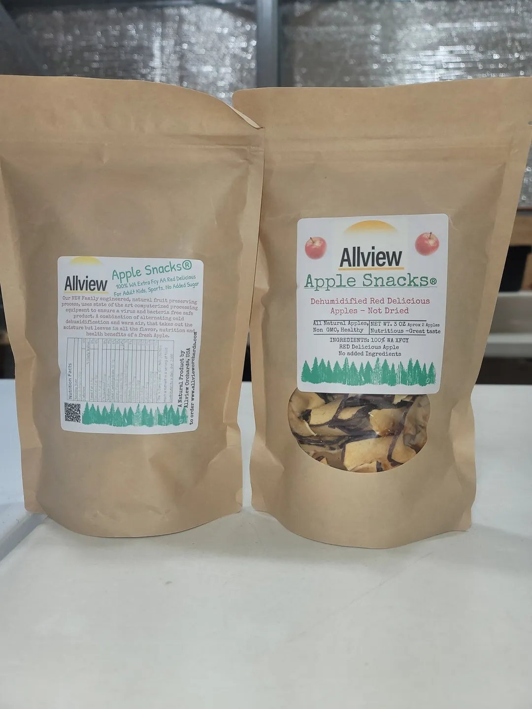 Dehydrated Red Delicious Apple Snack Chips (Dried)