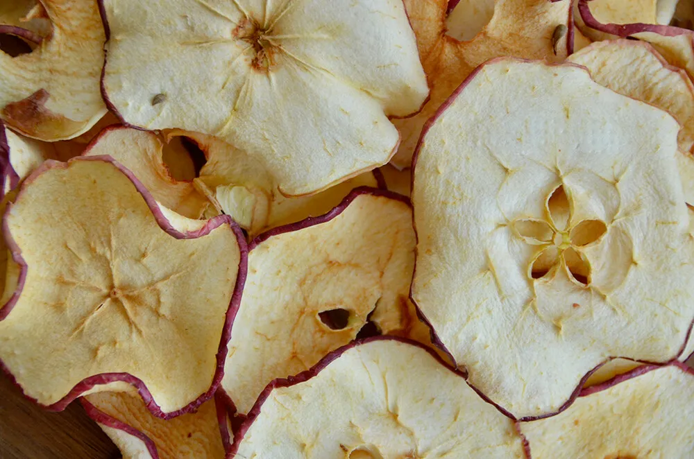 Dehydrated Red Delicious Apple Snack Chips (Dried)
