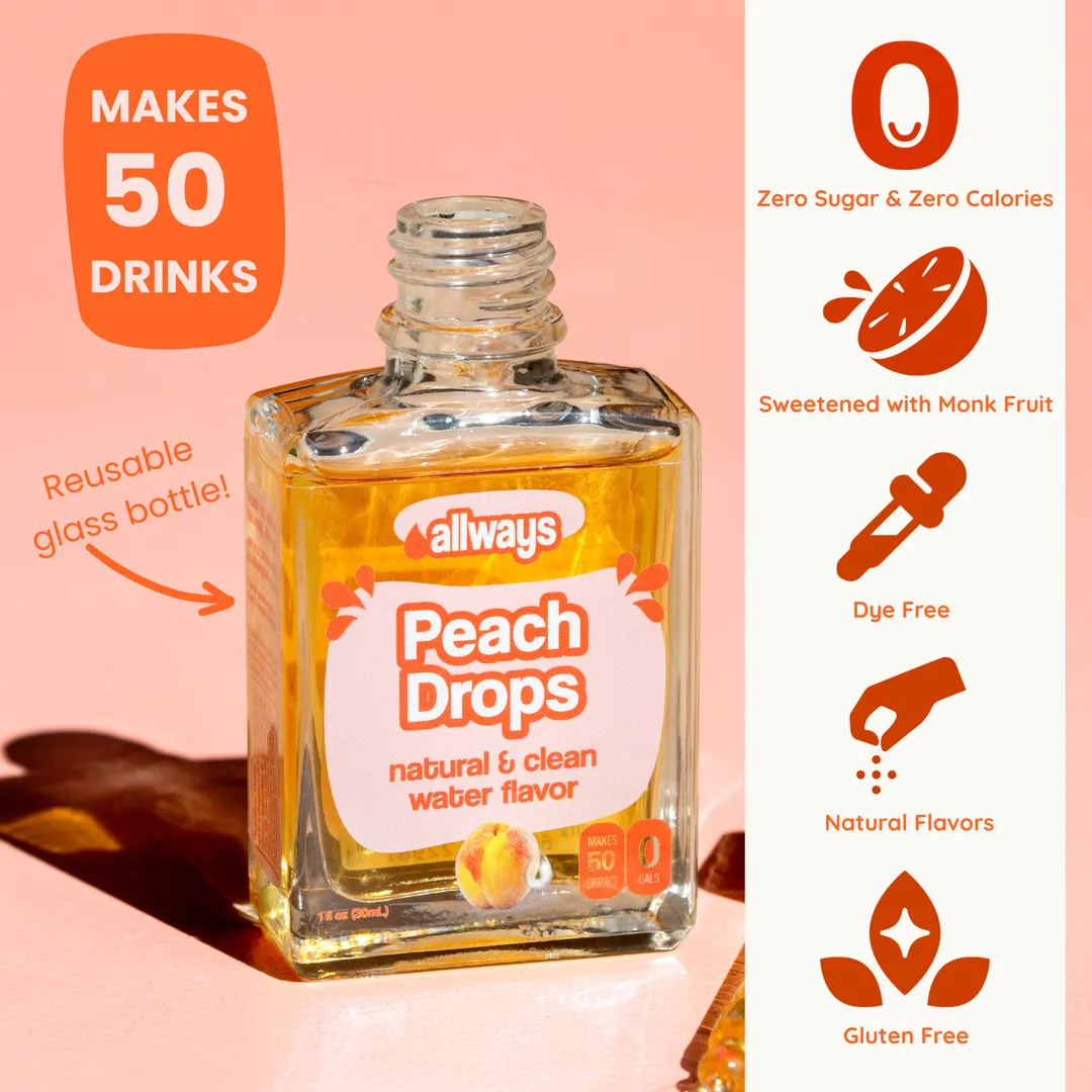 Peach Water Enhancer Drops