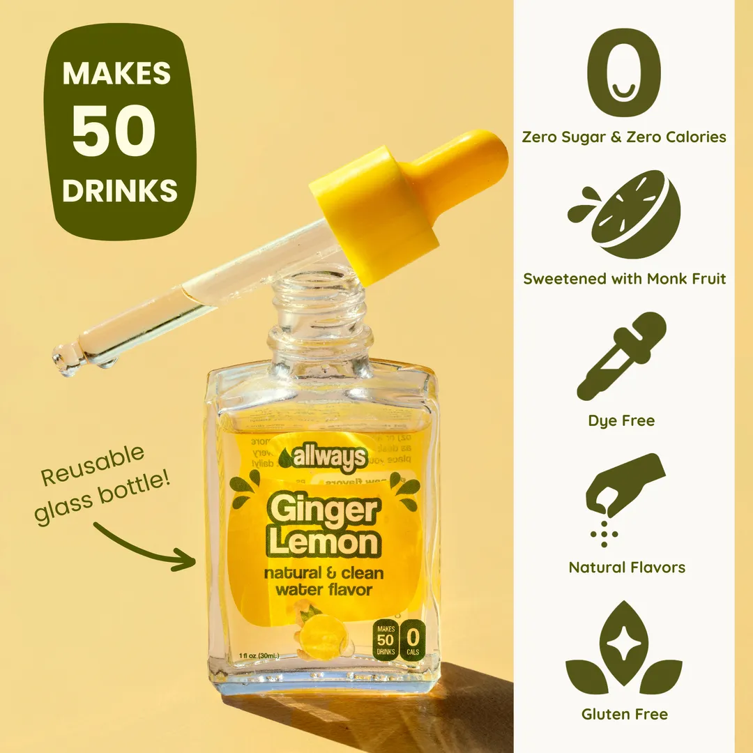 Ginger Lemon Water Enhancer Drops
