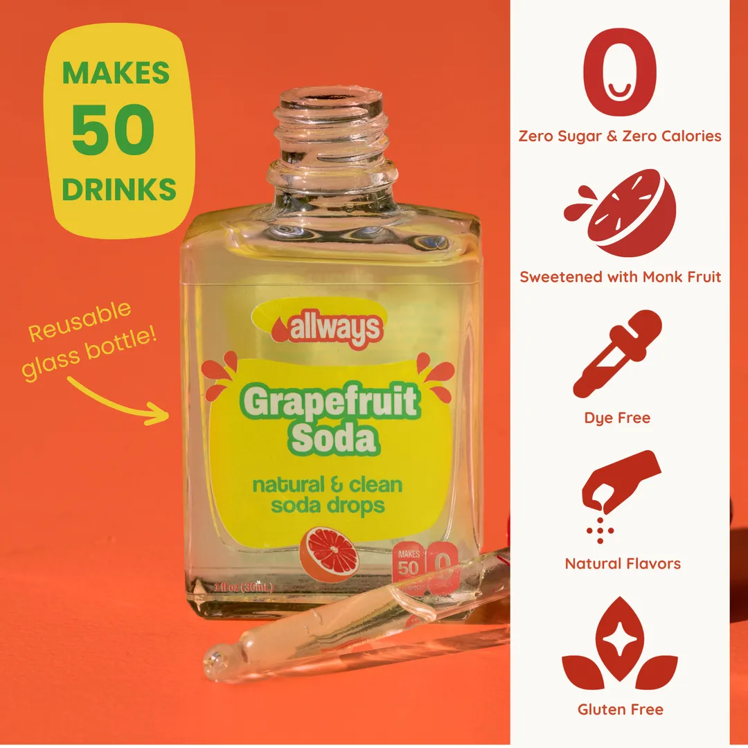 Grapefruit Soda Water Enhancer Drops