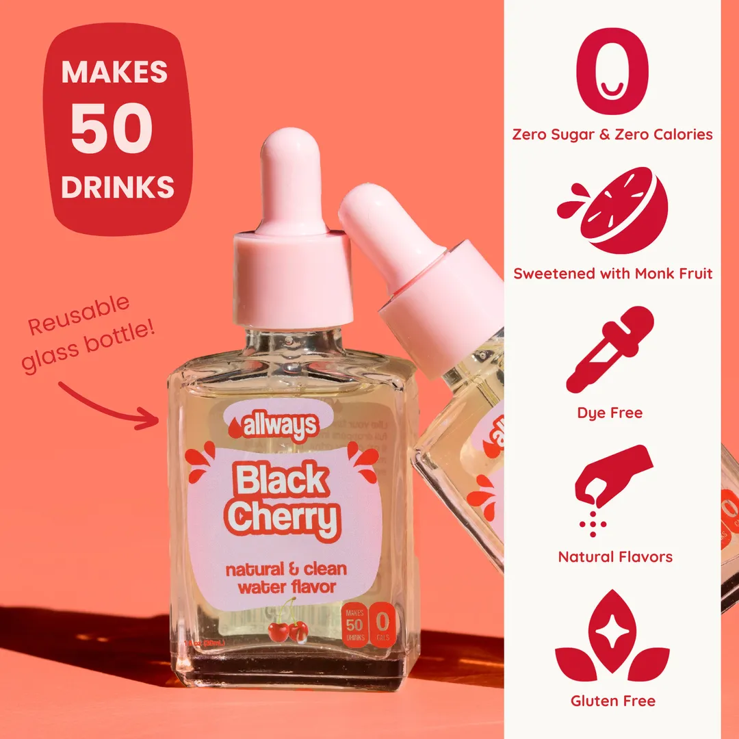 Black Cherry Water Enhancer Drops