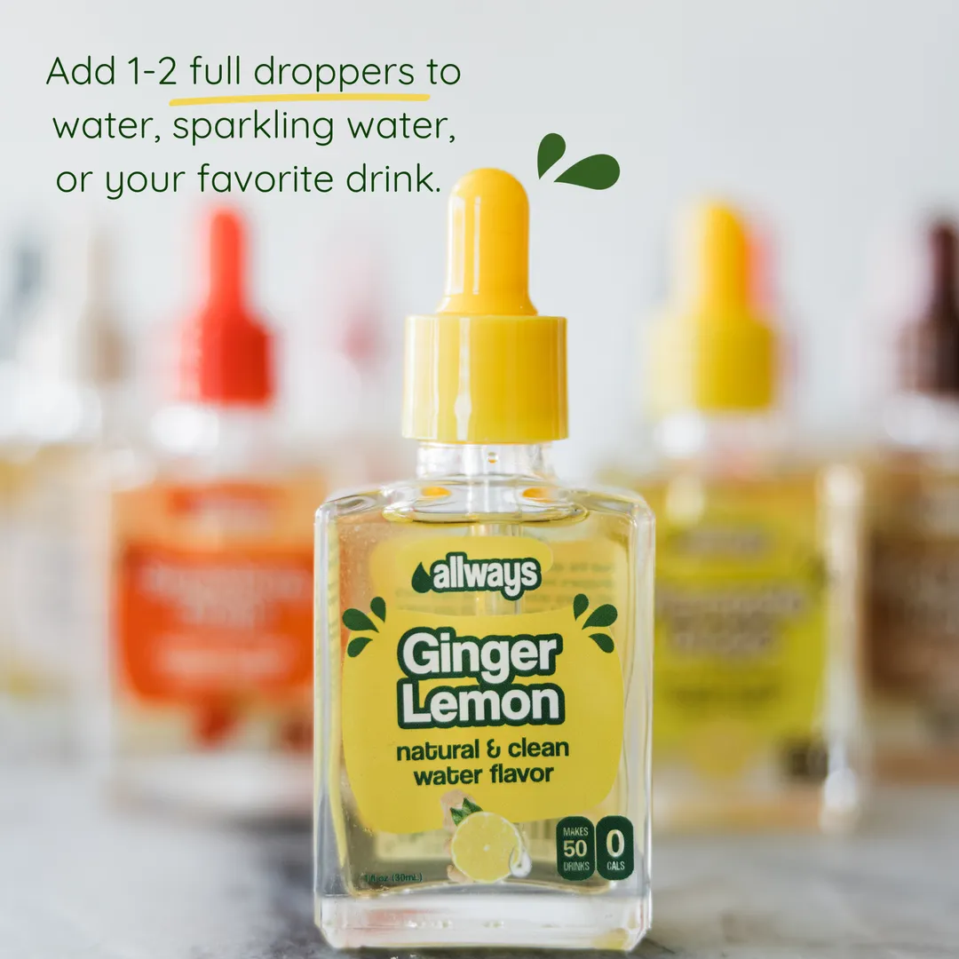 Ginger Lemon Water Enhancer Drops
