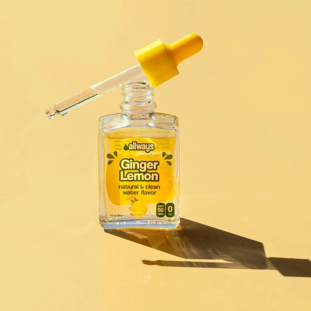 Ginger Lemon Water Enhancer Drops