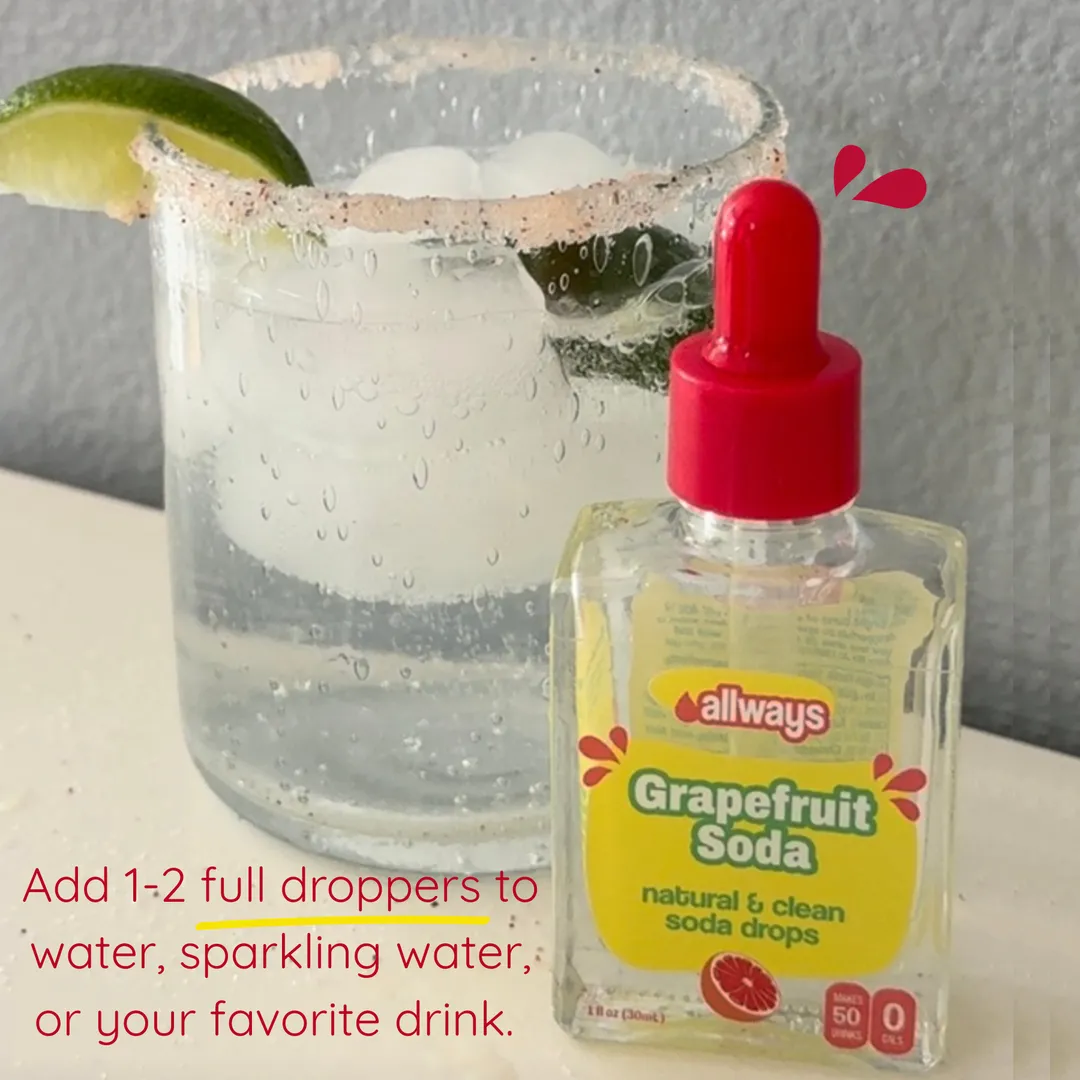 Grapefruit Soda Water Enhancer Drops