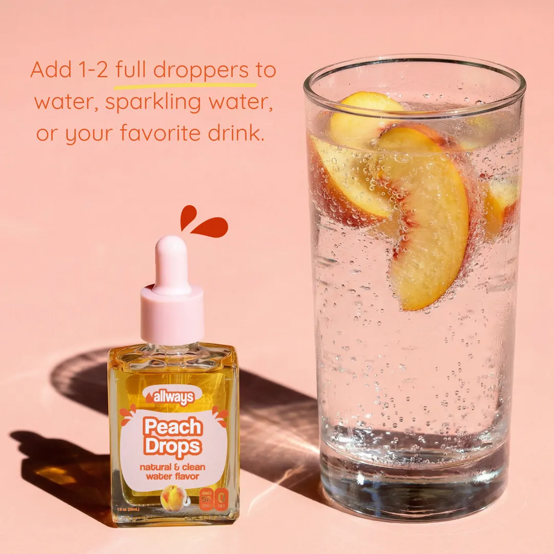 Peach Water Enhancer Drops