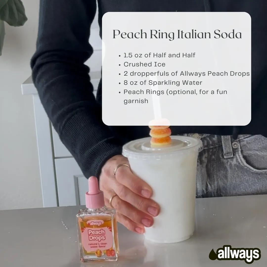 Peach Water Enhancer Drops
