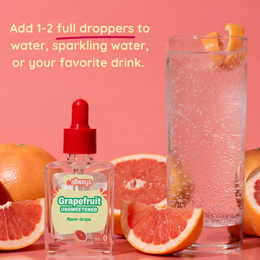 UNSWEETENED Grapefruit Water Enhancer Drops