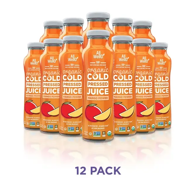 Refreshing Organic Mango Power Cold-Pressed Juice (12 packs)