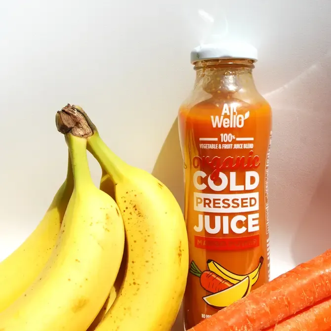 Refreshing Organic Mango Power Cold-Pressed Juice (12 packs)