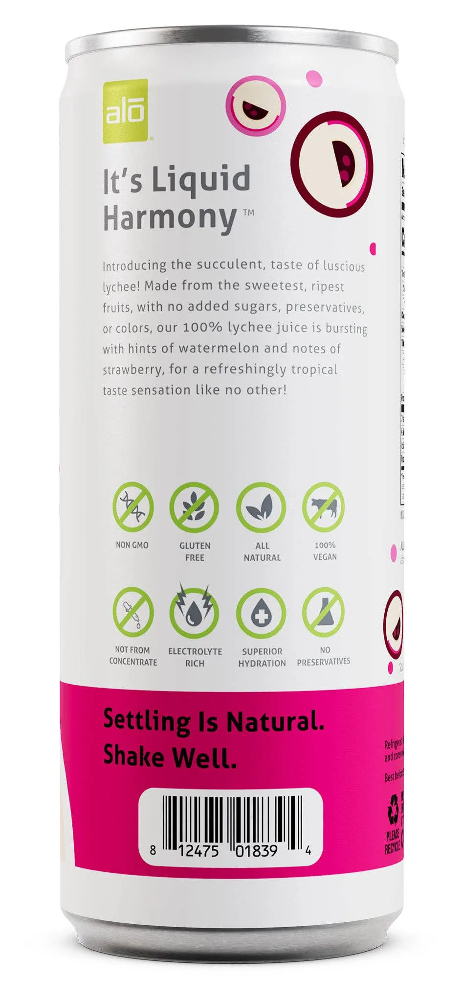 Lychee Juice/ 100% JUICE/ 10.8 fl oz pack of 12